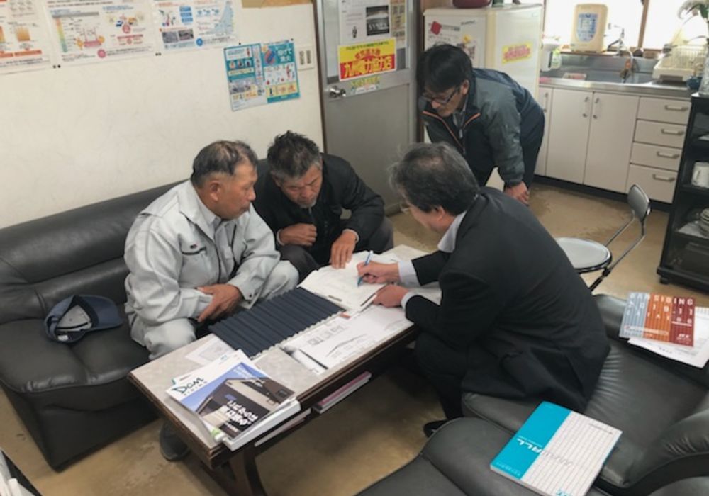 施工前に研修を受講します